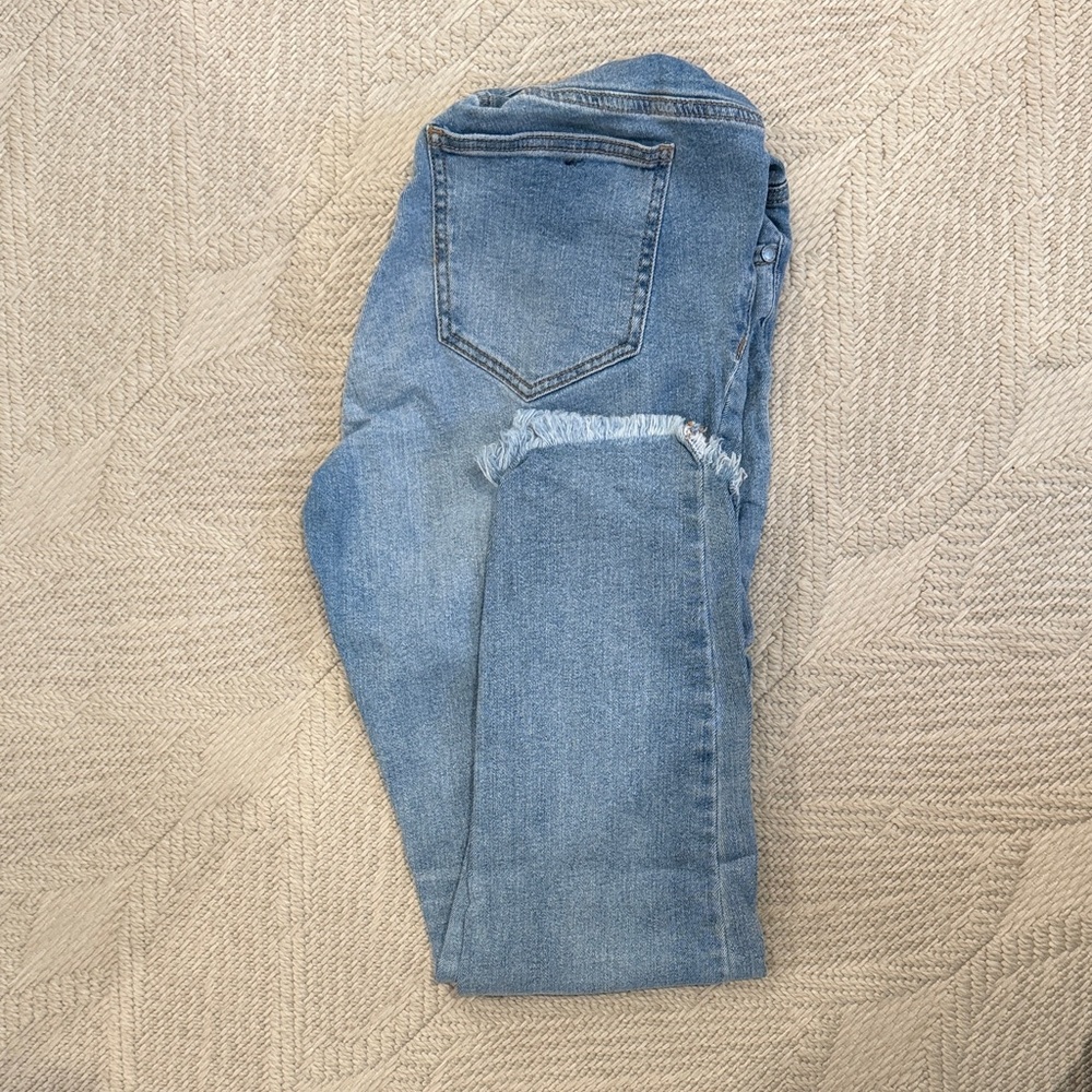 Light Blue Women's Maternity Jeans